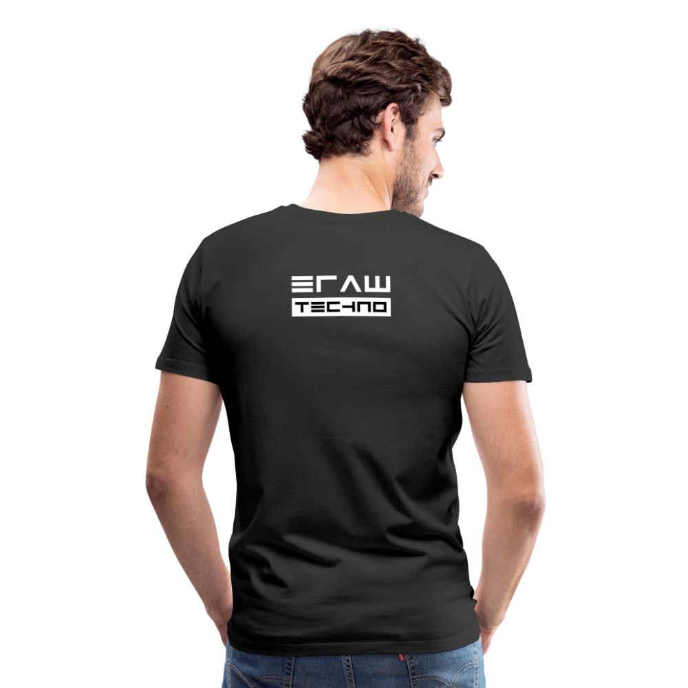 🕶️ Men T-Shirt "TECHNO" - Schwarz