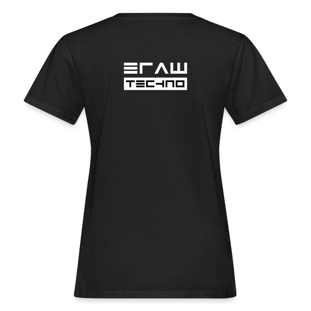 🕶️ Women T-Shirt "TECHNO" - Schwarz