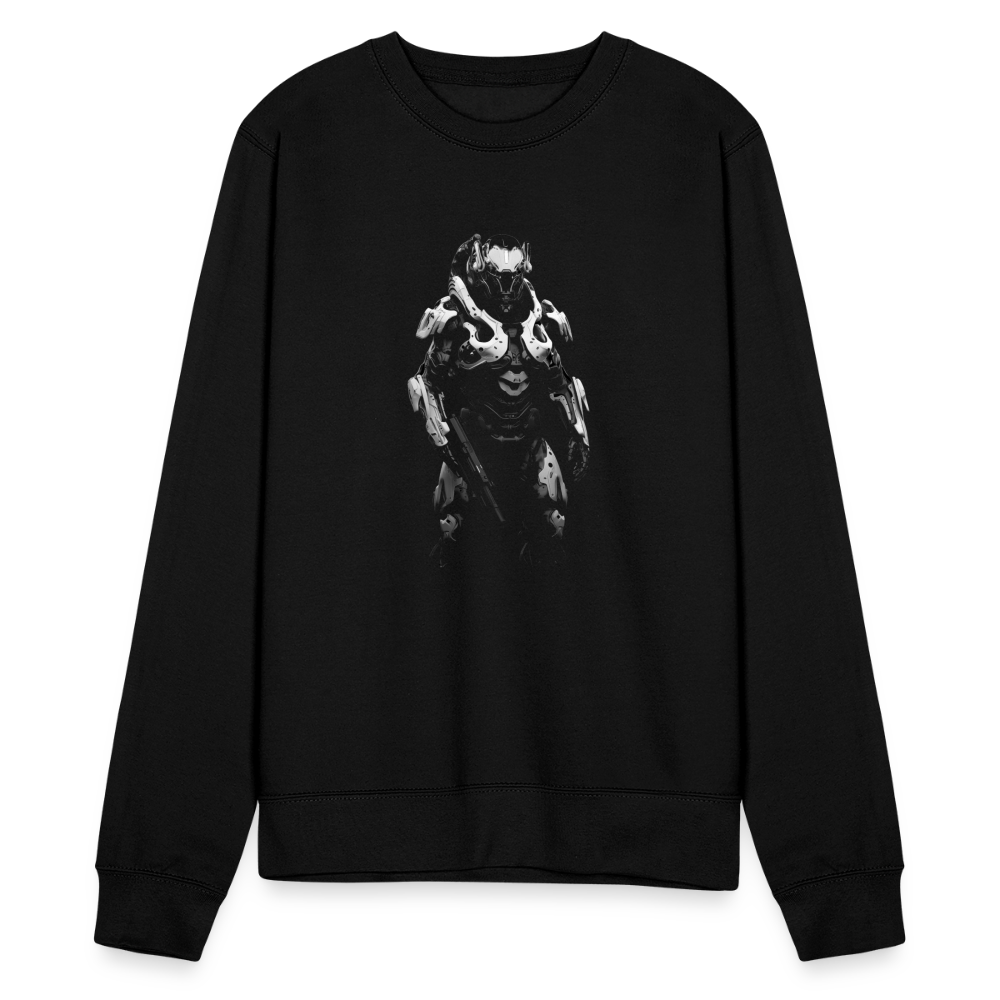 🦾 Unisex Premium Organic Sweater "WARRIOR"🦾 - Schwarz