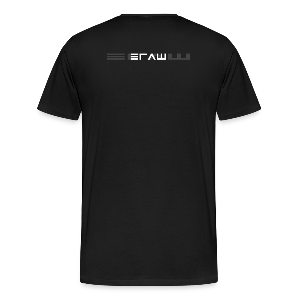 💿 Men Premium Organic T-Shirt "SHARP" 💿 - Schwarz