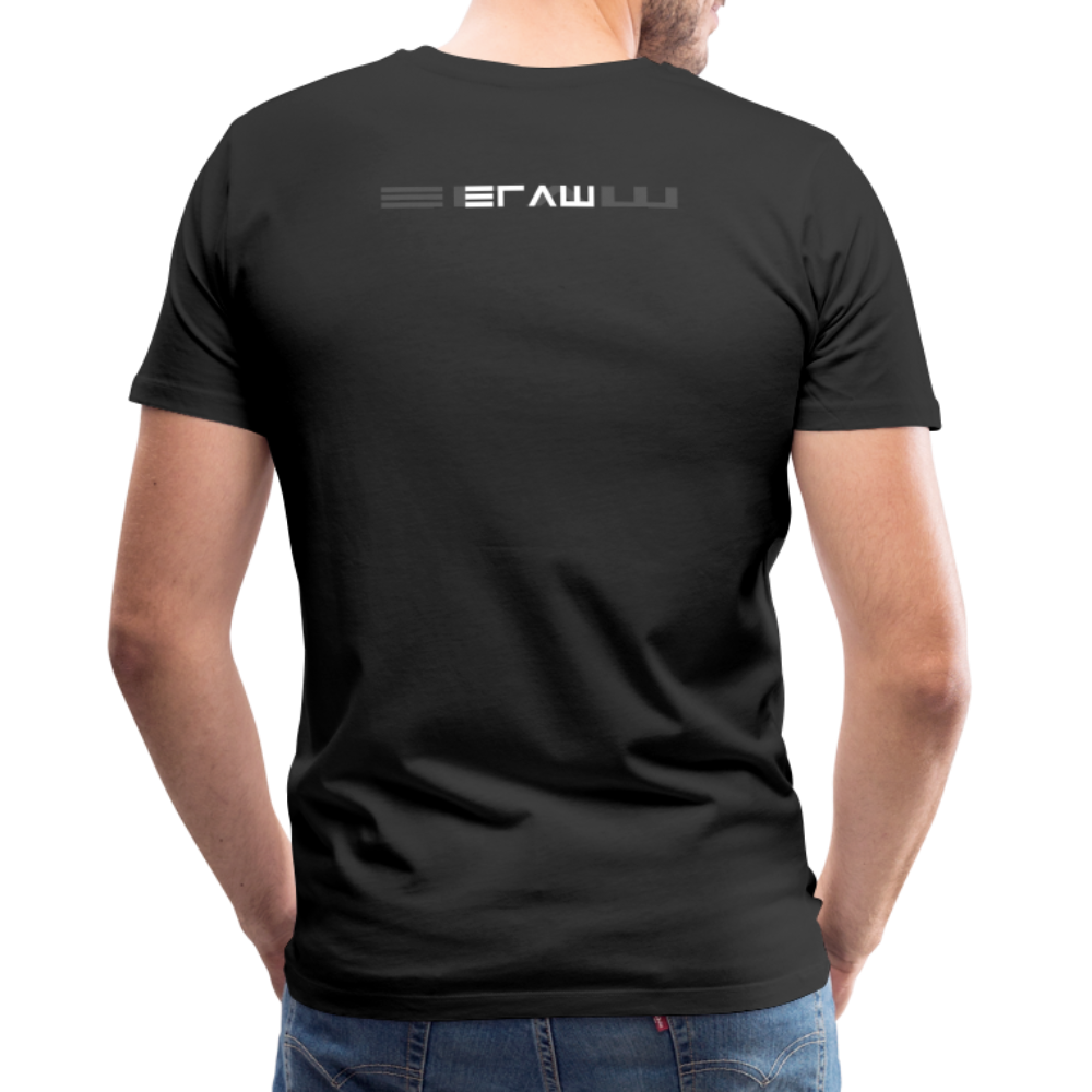💿 Men Premium Organic T-Shirt "SWIRLER" 💿 - Schwarz