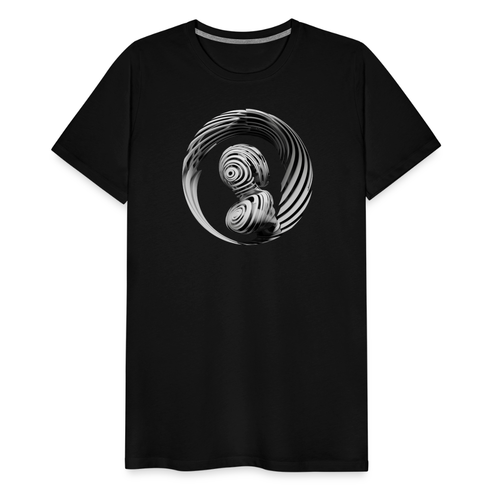 💿 Men Premium Organic T-Shirt "SECRET" 💿 - Schwarz