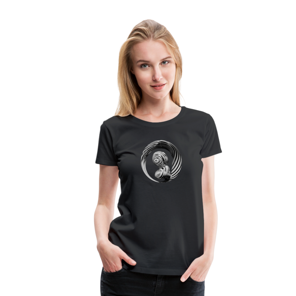 💿 Women Premium Organic T-Shirt "SECRET" 💿 - Schwarz