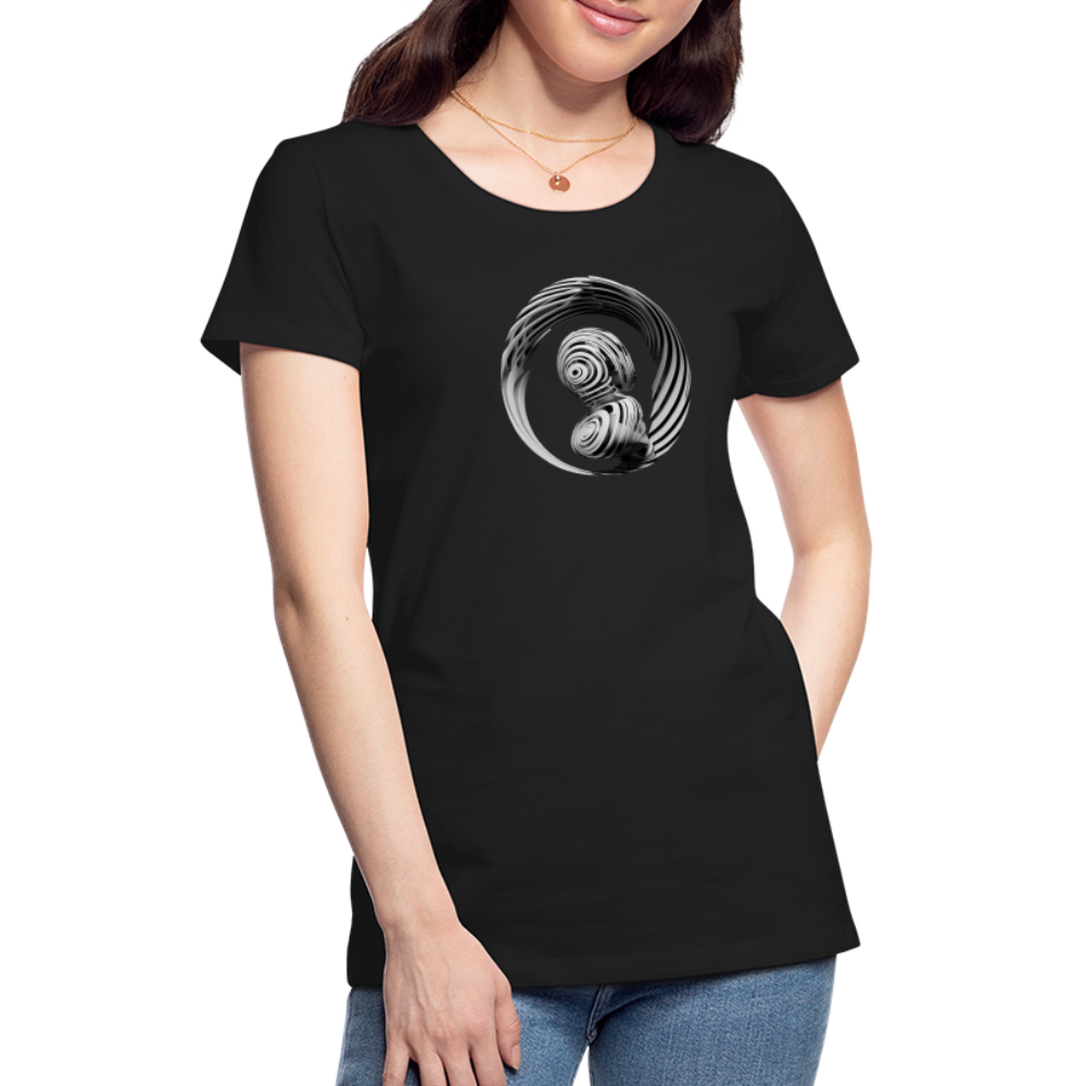 💿 Women Premium Organic T-Shirt "SECRET" 💿 - Schwarz