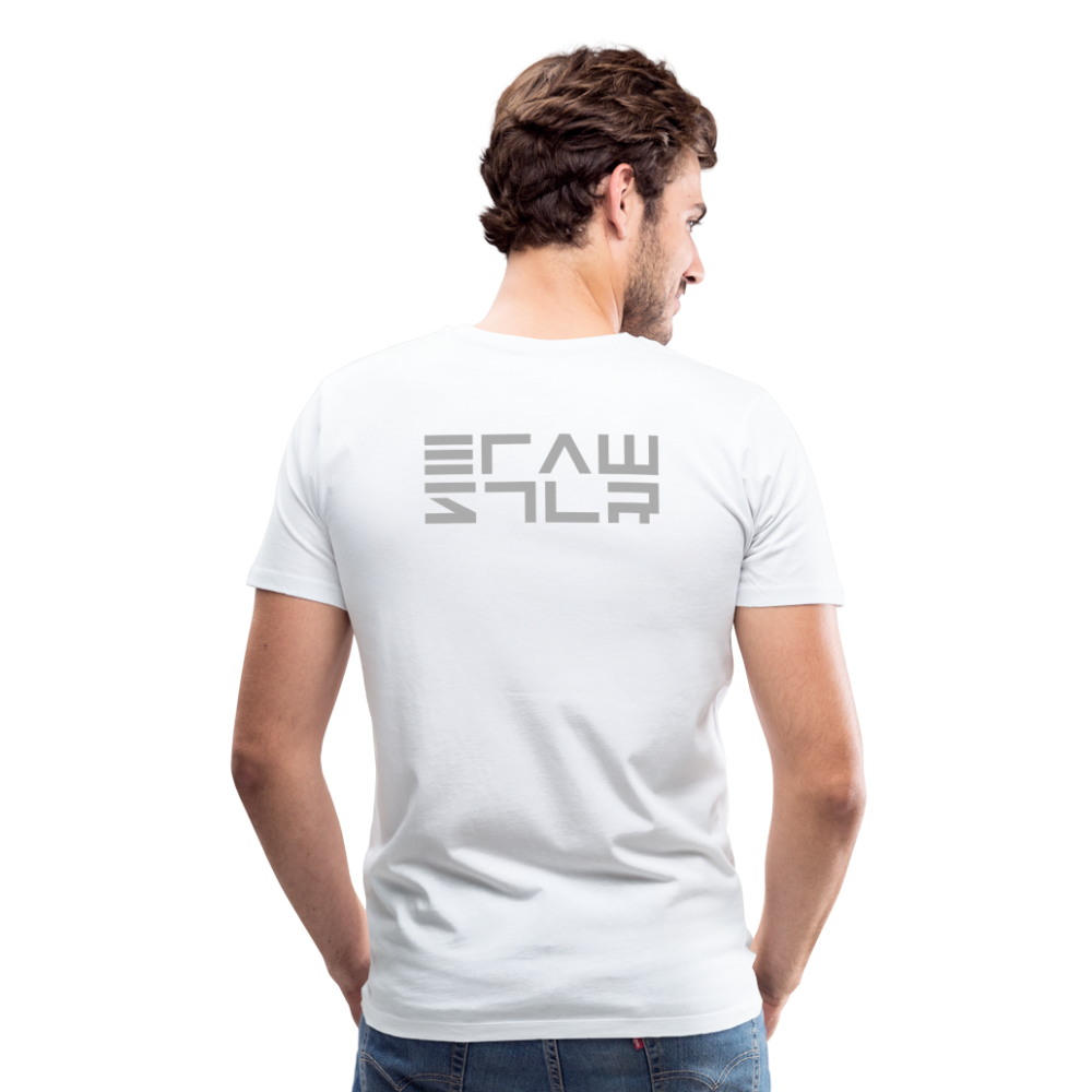 👽 Men Premium Organic T-Shirt "UFO" 👽 - weiß