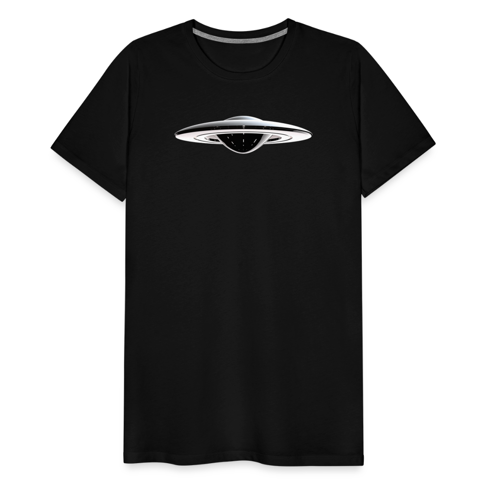 👽 Men Premium Organic T-Shirt "UFO" 👽 - Schwarz