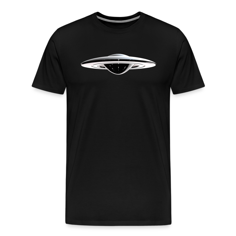 👽 Men Premium Organic T-Shirt "UFO" 👽 - Schwarz