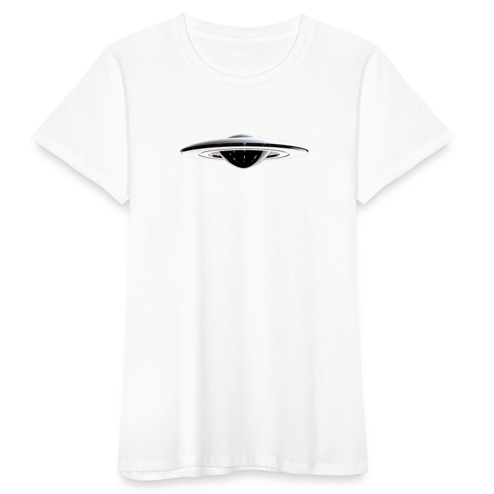 👽 Women Premium Organic T-Shirt "UFO" 👽 - weiß