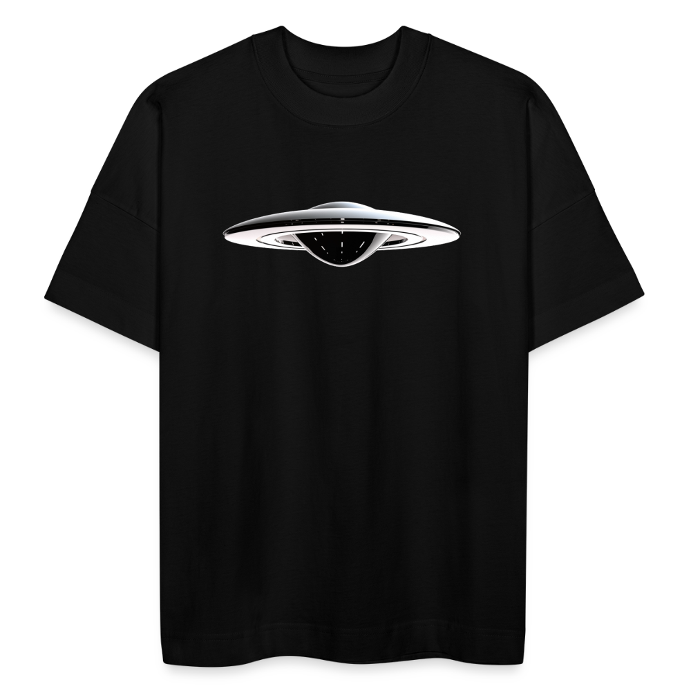 👽 Unisex OVERSIZE T-Shirt "UFO" 👽 - Schwarz