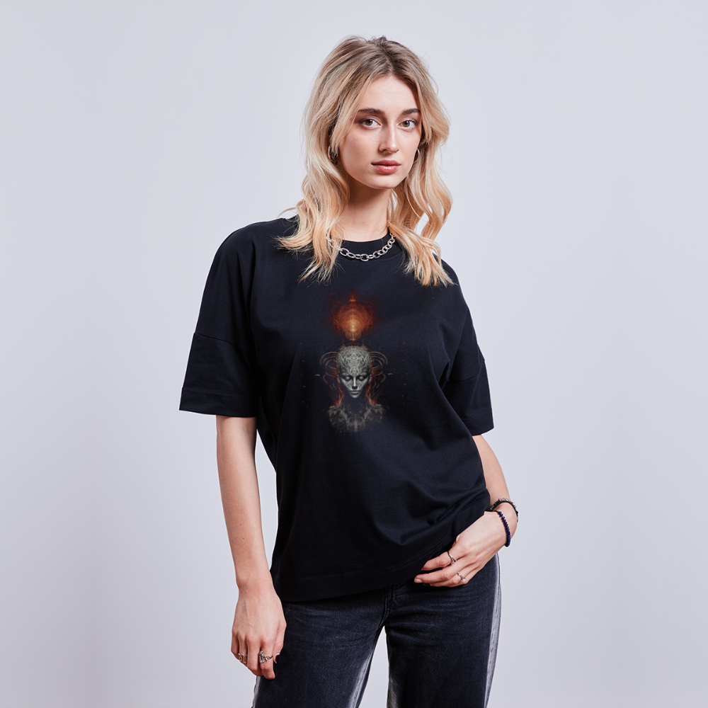 👽 Unisex OVERSIZE T-Shirt "ELECTANDRA" 👽 - Schwarz