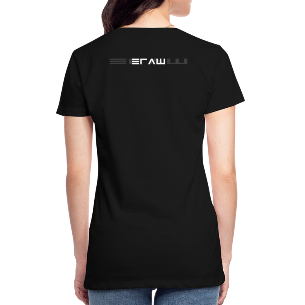 👽 Women Premium Organic T-Shirt "ELECTANDRA" 👽 - Schwarz