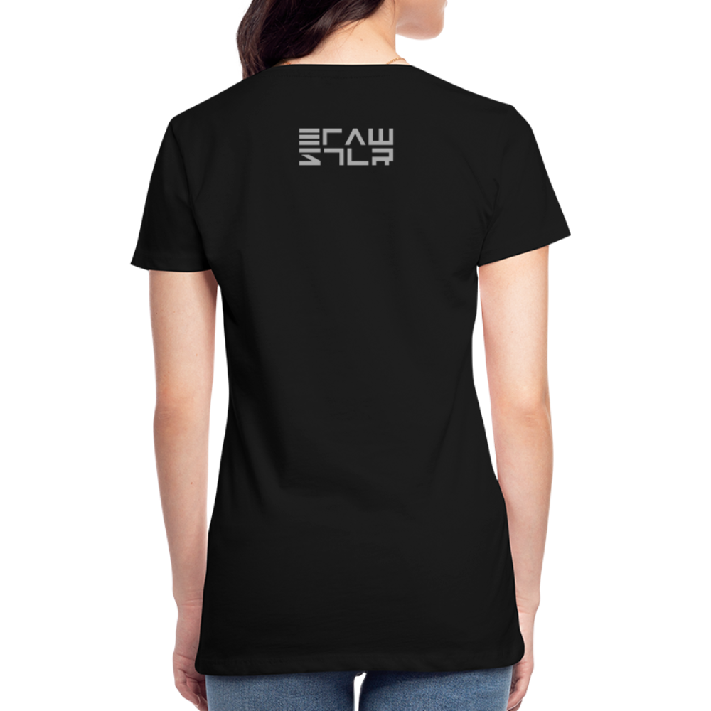 👽 Women Premium Organic T-Shirt "FARA" 👽 - Schwarz