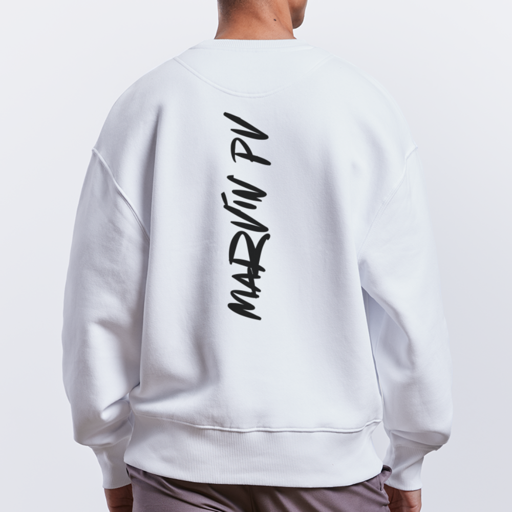 MARVIN PV Oversize-Sweater Streetstyle white - weiß