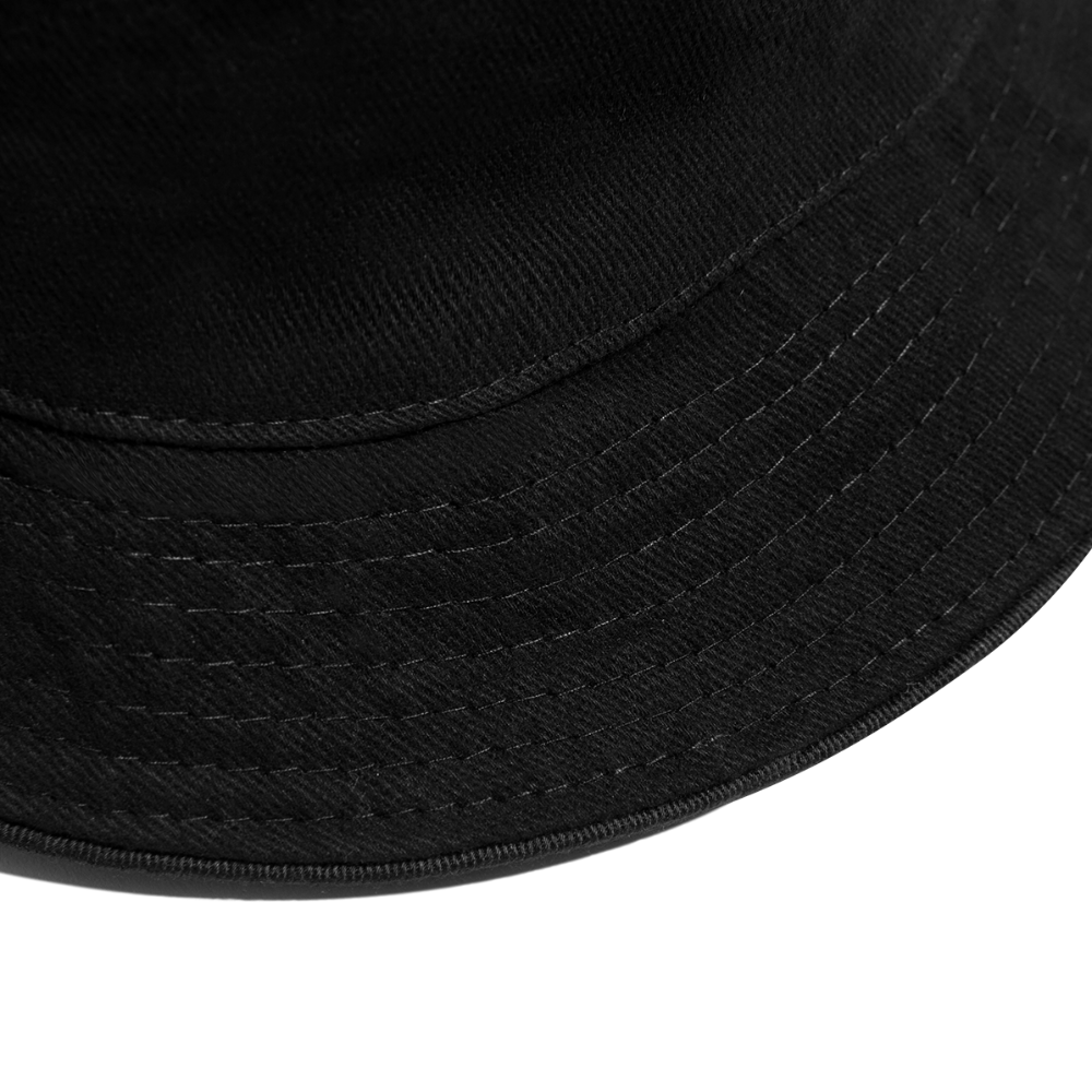 HTM Record Label ESSENTIAL Bucket Hat black - Schwarz