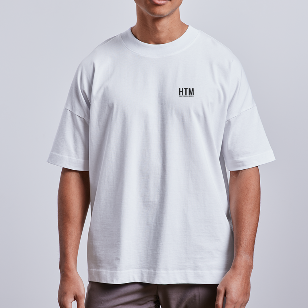 HTM Record Label ESSENTIAL Oversize-Shirt white - weiß