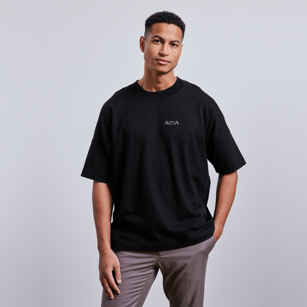 ALULA Oversize Premium Shirt Black - Triangle - Schwarz
