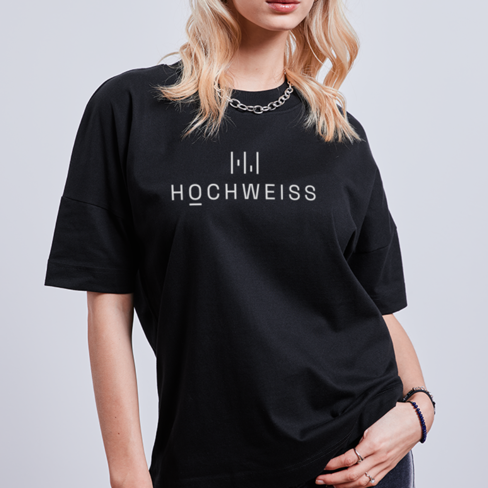 HOCHWEISS Oversize Premium Shirt Black - miniMahlzeit - Schwarz