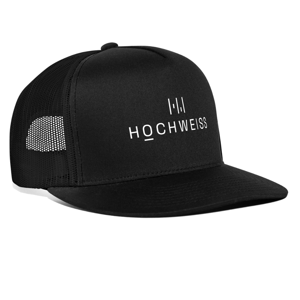 HOCHWEISS Trucker Cap - Schwarz/Schwarz