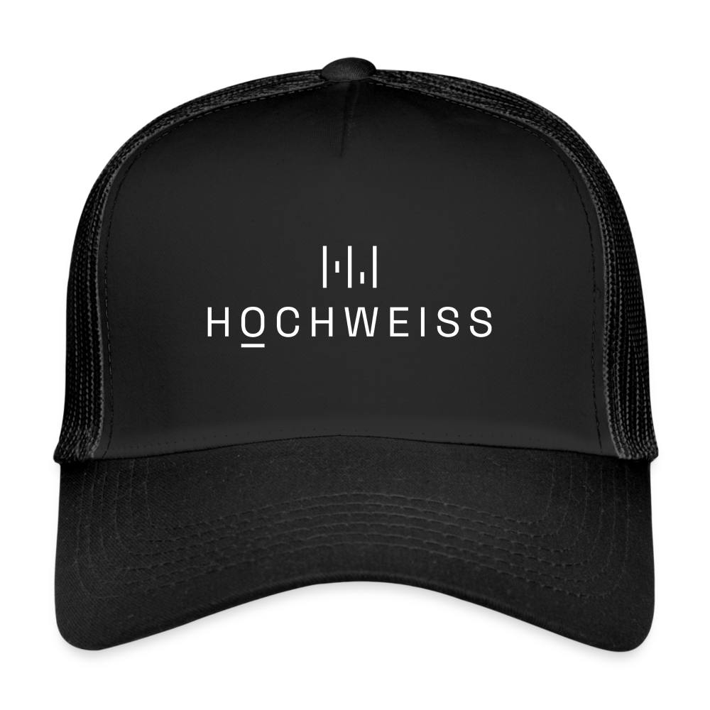 HOCHWEISS Trucker Cap - Schwarz/Schwarz