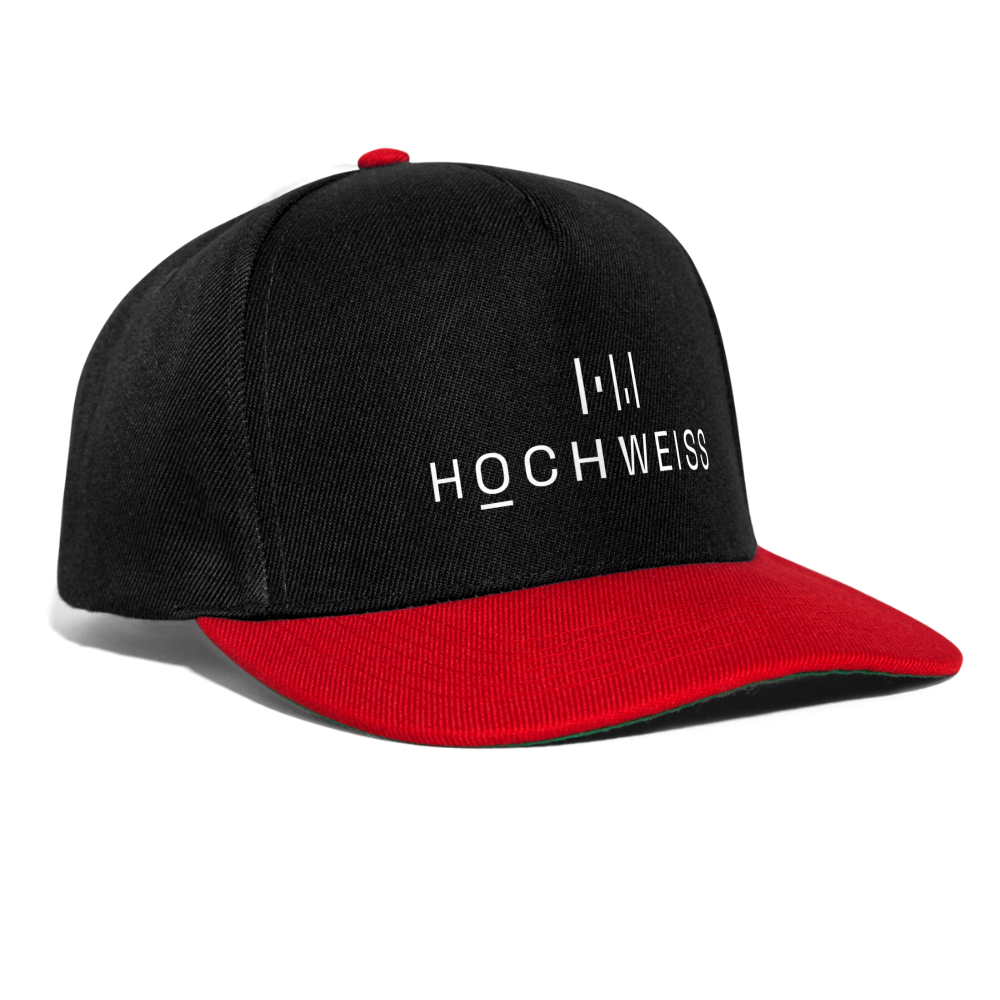 HOCHWEISS Snapcap - Schwarz/Rot