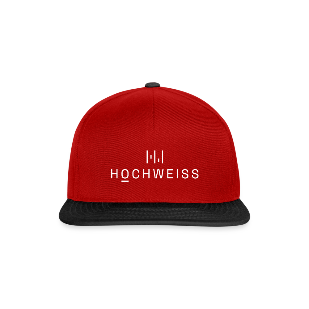HOCHWEISS Snapcap - Rot/Schwarz
