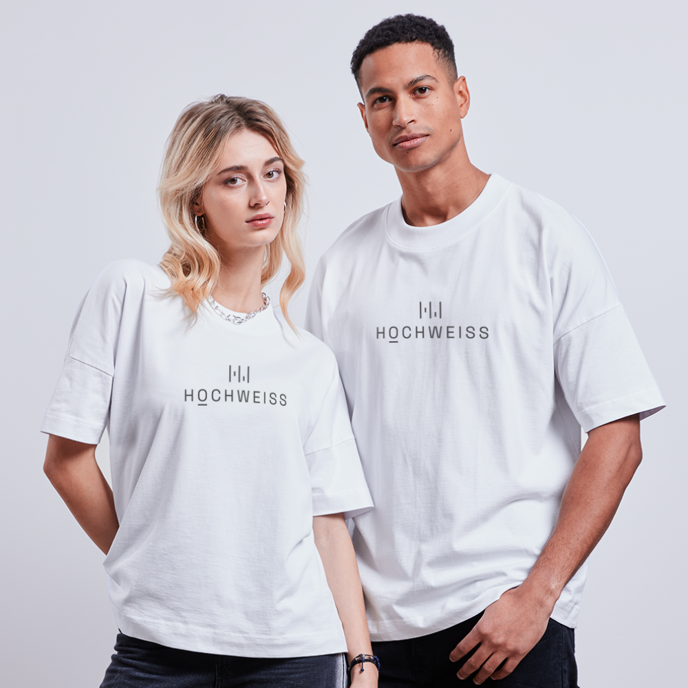 HOCHWEISS Oversize Premium Shirt White, Beige-White - weiß