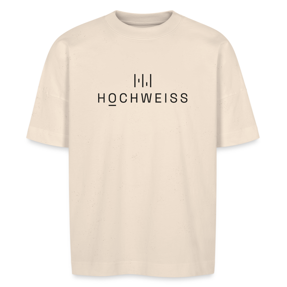 HOCHWEISS Oversize Premium Shirt White, Beige-White - Naturweiß