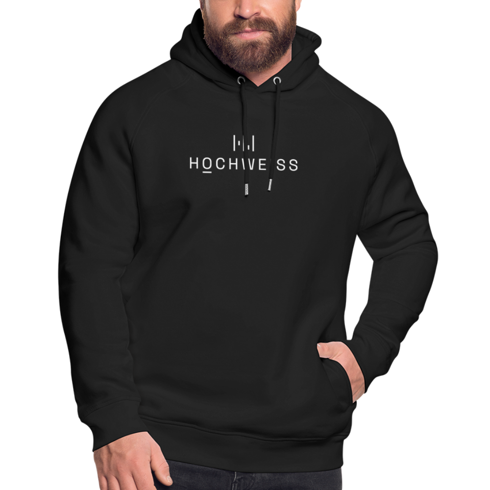 HOCHWEISS Premium Hoodie Black, Red, Navy-Blue - Schwarz
