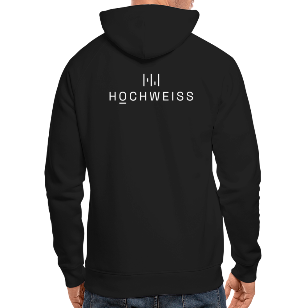 HOCHWEISS Premium Hoodie Black, Red, Navy-Blue II - Schwarz