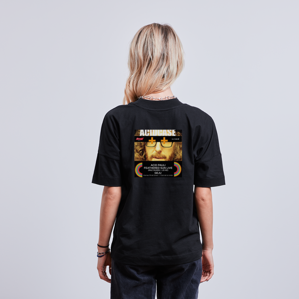 ACID PAULI Oversize Premium Shirt Black - Demo-Motiv - Schwarz