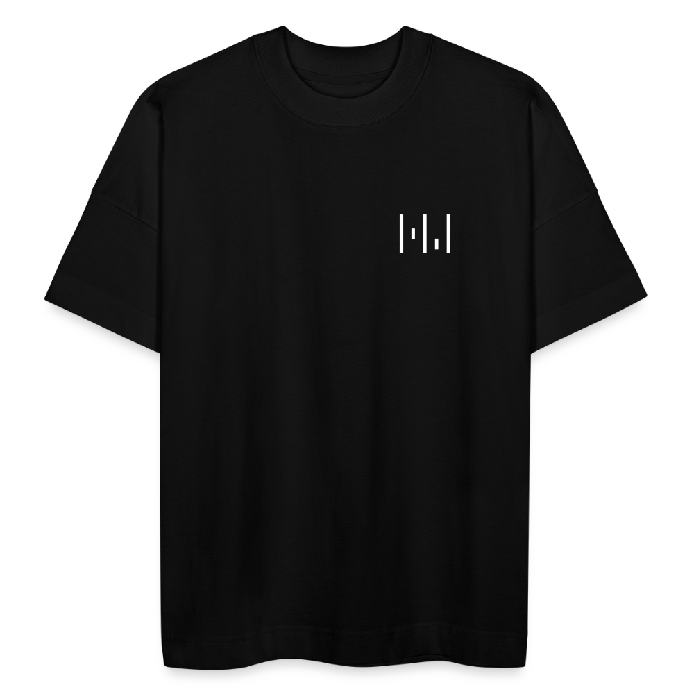 HOCHWEISS Premium Oversize Shirt Black - miniMahlzeit - Schwarz