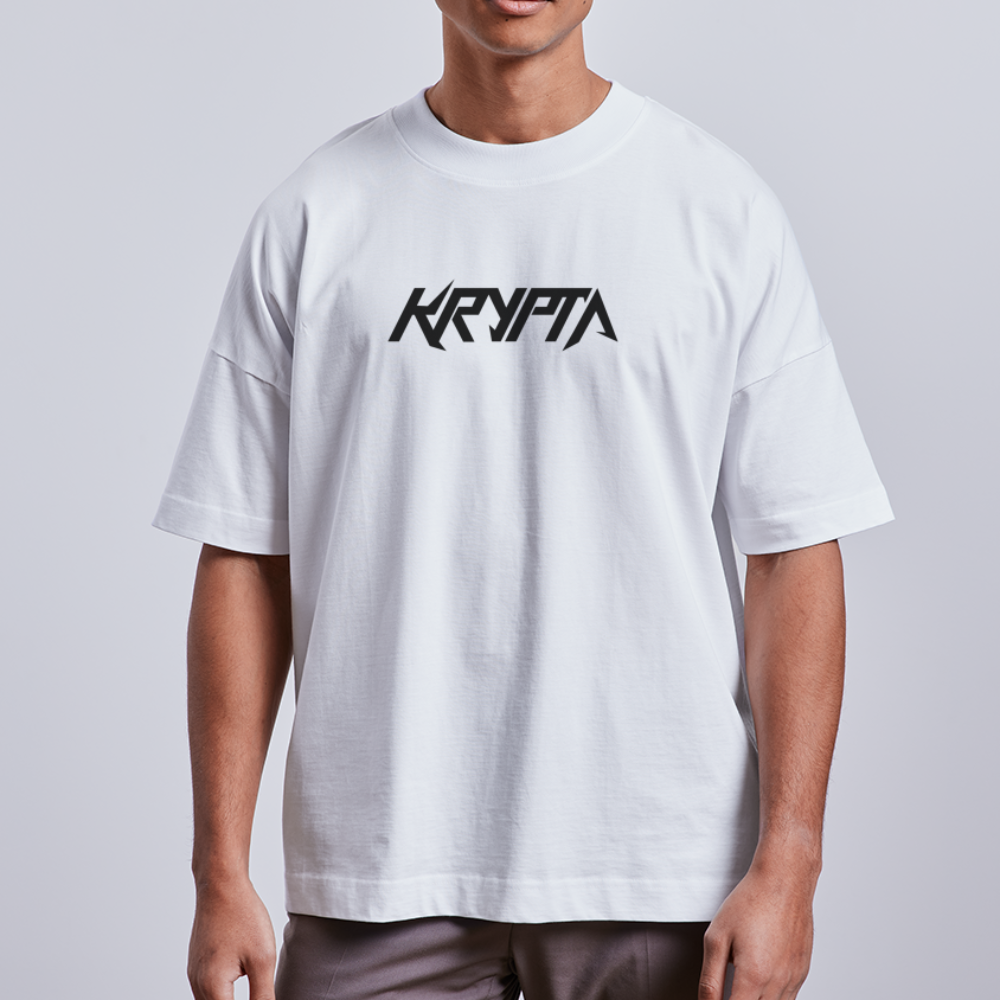 KRYPTA Oversize Unisex Premium Shirt White - weiß