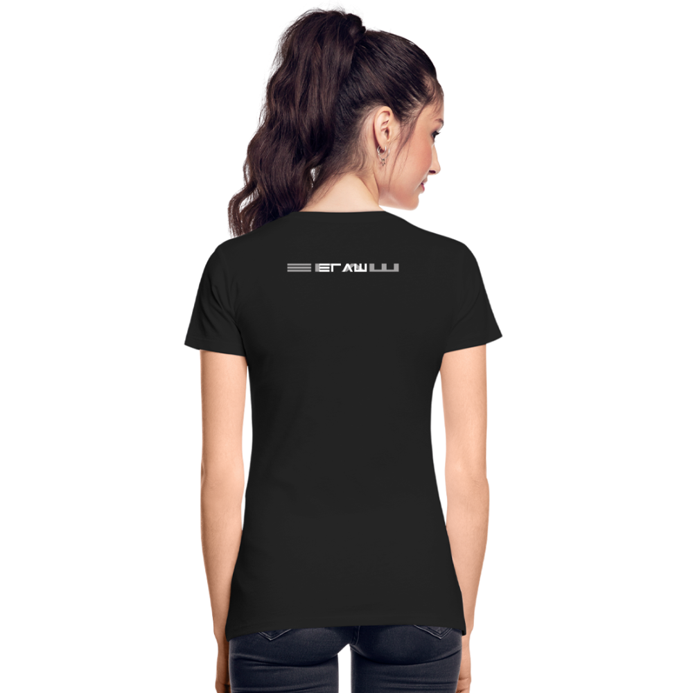👽 Women Premium Organic T-Shirt "ELECTRA" 👽 - Schwarz