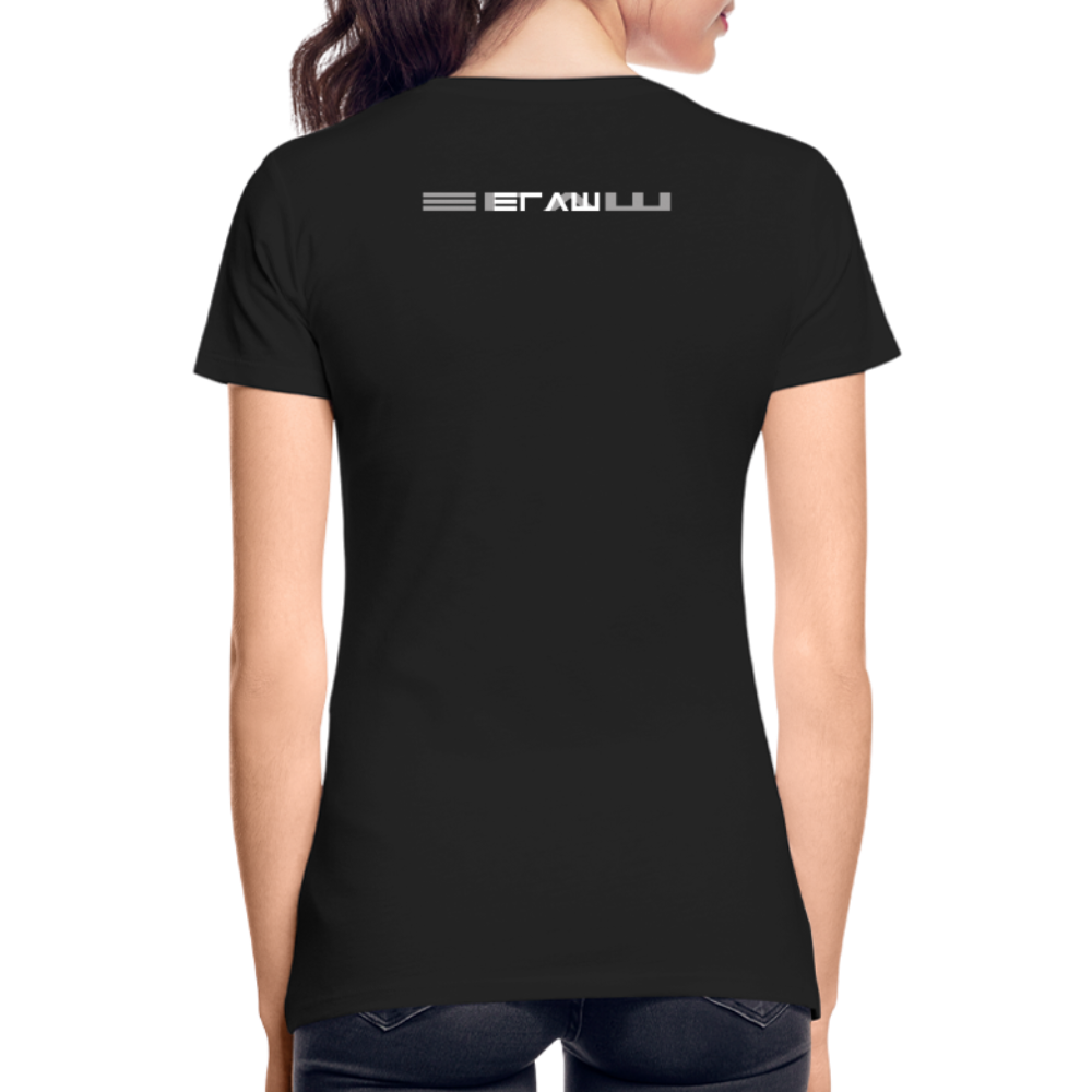 👽 Women Premium Organic T-Shirt "ELECTRA" 👽 - Schwarz